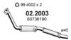 ALFA 60736190 Front Silencer